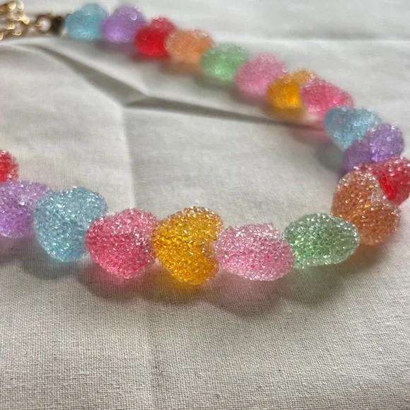 Carolina Herrera Jelly Heart 18kt gold-plated necklace